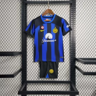 Camiseta de Fútbol Local 2023/2024 Internazionale Milan Talla Infantil Calidad Thai