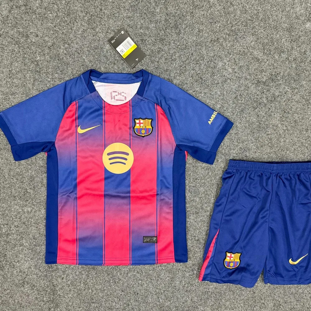 2025/2026 Camiseta de Local 01 de Barcelona Talla Infantil Calidad Thai