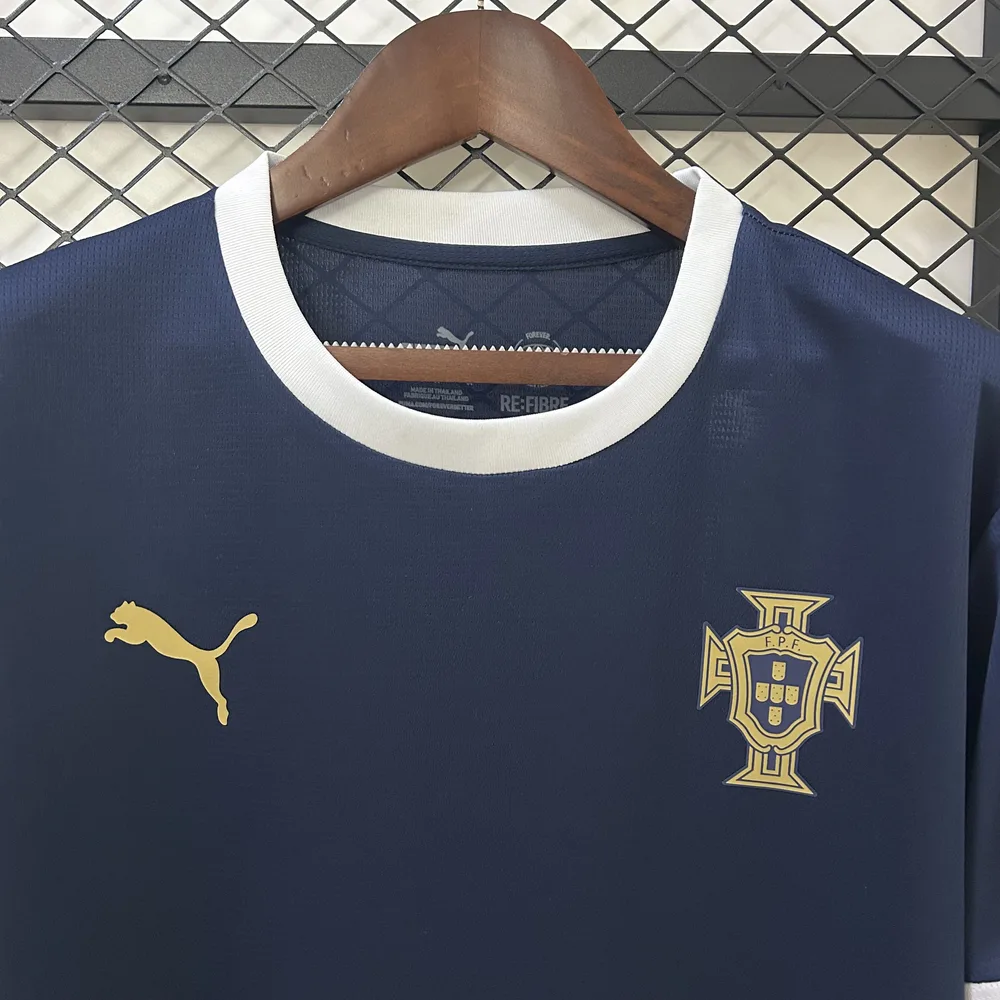 2025 Portugal Camiseta de Entrenamiento Negra AAA Grado Fan