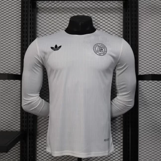 Camiseta de Fútbol Blanca Edición 125 Aniversario de Alemania de Manga Larga Versión Jugador 2025 AAA calidad aficionado