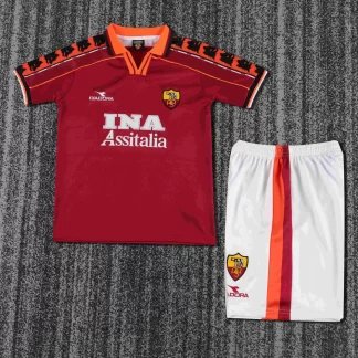 Camiseta Retro Roma Local 1998-1999 Calidad Tailandesa Talla Infantil