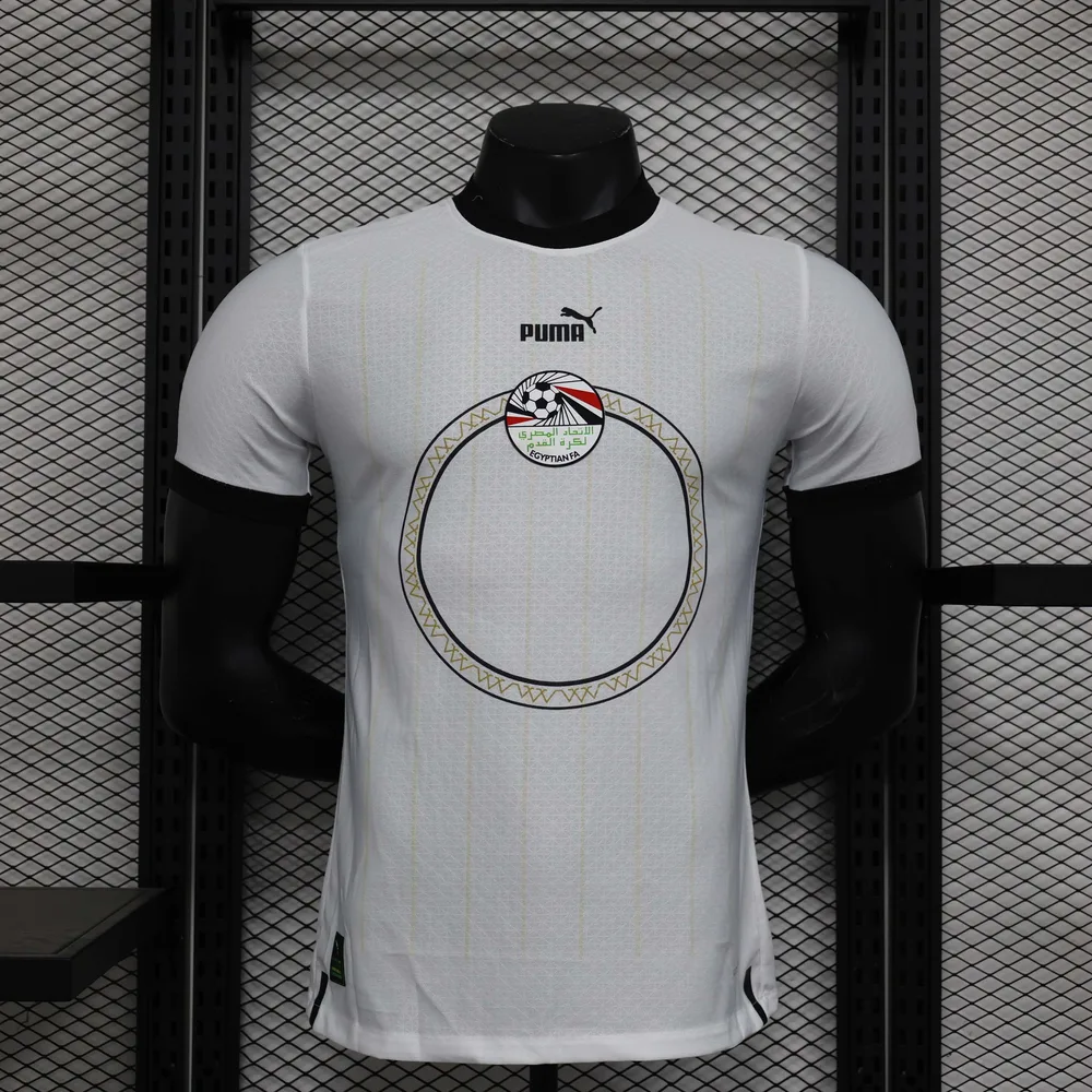 2022/2023 Versión Jugador Egipto Selección Nacional Visitante Camiseta de Fútbol AAA calidad aficionado