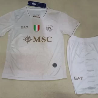 2025/2026 Napoli Visitante Camiseta de Fútbol Calidad Tailandesa Talla Infantil