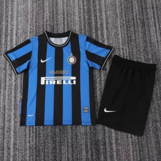 Camiseta de fútbol local retro del Inter de Milán 2009-2010 Calidad Tailandesa Talla infantil