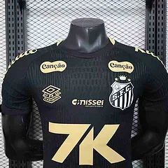 2025/2026 Versión Jugador Camiseta de Fútbol Edición Especial Santos Negro Calidad Thai