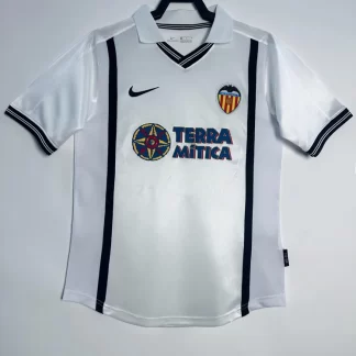 2000/2001 Retro Valencia Local Camiseta de Fútbol Calidad Tailandesa
