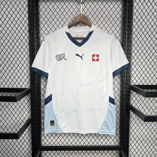 Camiseta de Fútbol Visitante de Suiza 2024-2025 Calidad Tailandesa
