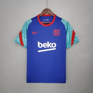 Camiseta de Entrenamiento de Barcelona 2021/2022 Azul y Verde