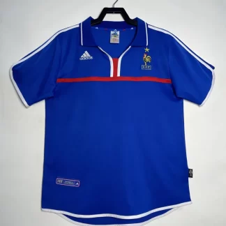 Camiseta de Fútbol Retro Local Francia 2000 Calidad Tailandesa