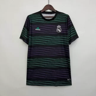 Camiseta de Entrenamiento Real Madrid Rayas Verde y Púrpura 2023/2024