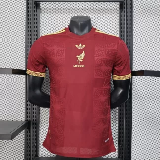 Versión Jugador Camiseta de Fútbol Roja Versión Gold Cup 2025 de México AAA calidad fan