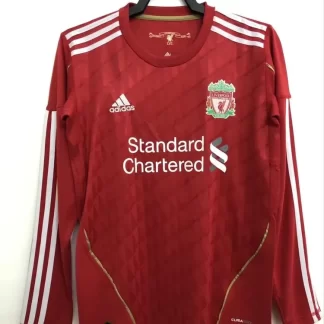 2010/2011 Retro Liverpool FC Camiseta Local Manga Larga Calidad Tailandia