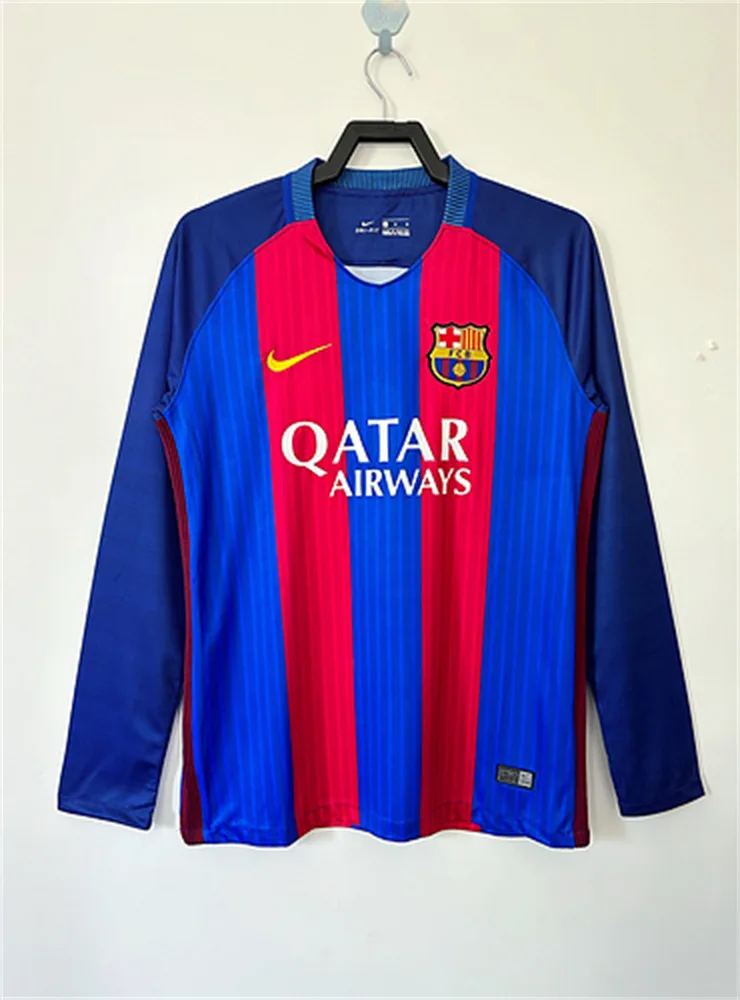 Manga Larga Local Retro Barcelona 2016/2017 Calidad Tailandesa