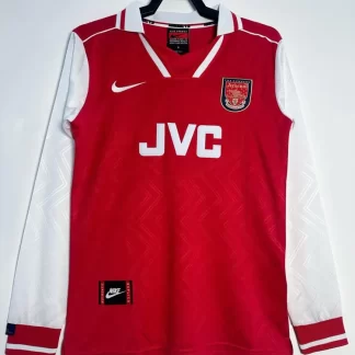 Camiseta de Fútbol Retro Arsenal Local Manga Larga 1996-1997 Calidad Tailandesa