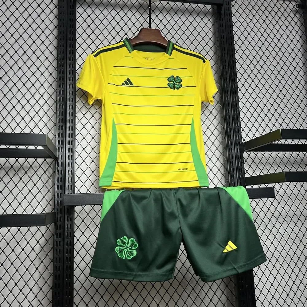 2024/2025 Celtic Visitante Camiseta de Fútbol Calidad Tailandesa Talla Infantil