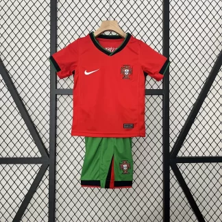 Camiseta de Fútbol Portugal Local 2024 1:1 Calidad Tailandesa Talla Infantil