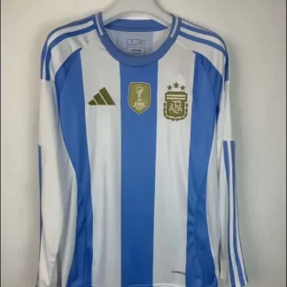 Camiseta de Fútbol Manga Larga 2024 de Argentina Local AAA calidad aficionado