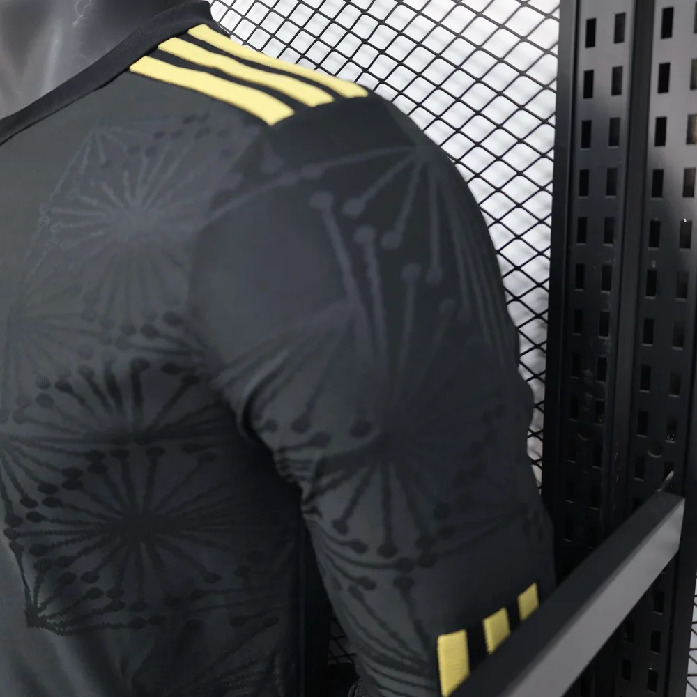 Camiseta de Fútbol Negra Edición Especial Nacional de México de Manga Larga Versión Jugador 2025 AAA calidad aficionado