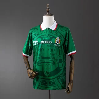 Camiseta Retro 1998 México Local Fútbol AAA calidad fan