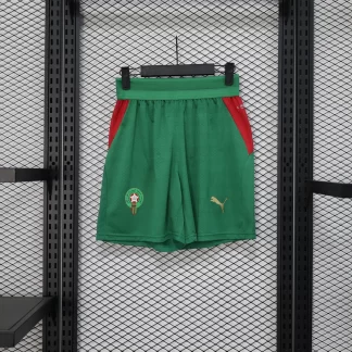 Versión Jugador Pantalón Corto de Fútbol Local 2025 de la Selección de Marruecos AAA calidad fan