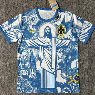 2025/2026 Camiseta de Fútbol Diosa Brasil Azul Calidad Thai