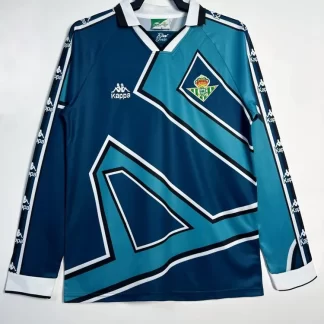 1995/1997 Retro Real Betis Visitante Camiseta de Fútbol Manga Larga Calidad Tailandesa