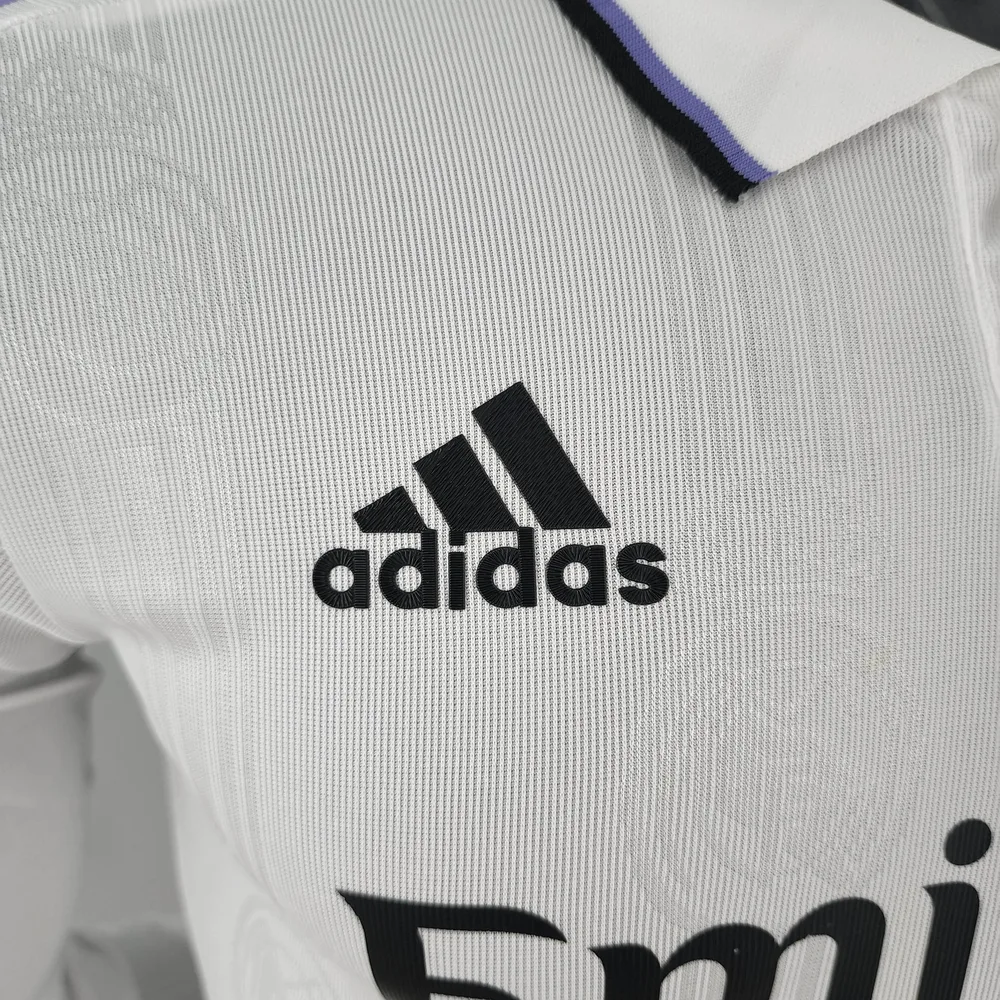 2022/2023 Manga Larga Versión Jugador Real Madrid Local Calidad Tailandesa