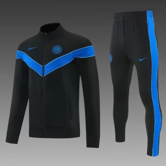 2026/2027 Inter Milan Chándal de Entrenamiento Cremallera Completa Negro Camiseta de Fútbol 1:1 Calidad Tailandesa