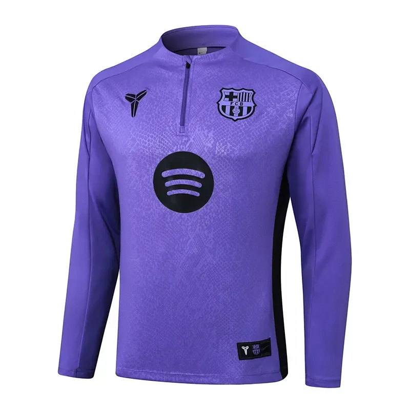 2025/2026 Chándal de Entrenamiento Media Cremallera Barcelona Púrpura Edición Conjunta Set