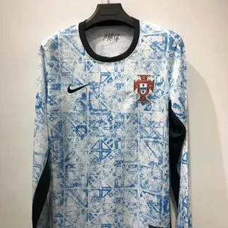 Camiseta Visitante Portugal Manga Larga 2024-2025 Calidad Tailandesa