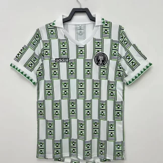 Camiseta de Fútbol Visitante Retro Selección Nacional de Nigeria 1994 Calidad Tailandesa