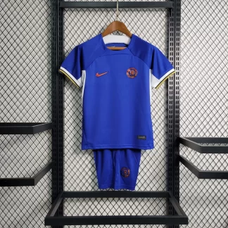 2023/2024 Chelsea Camiseta de Fútbol Local Talla Infantil Sin Patrocinador