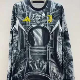 2025/2026 Manga Larga Juventus Tercer Equipamiento de Entrenamiento Camiseta de Fútbol 1:1 Calidad Tailandesa