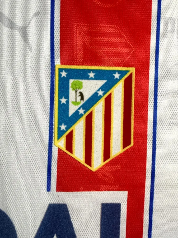 Camiseta de Fútbol Retro Local Atletico Madrid 1996-1997 Calidad Tailandesa