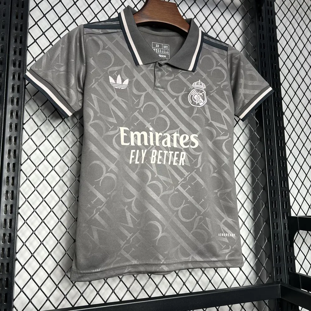 2024/2025 Real Madrid Tercera Visitante Camiseta Fútbol Calidad Thai Talla Infantil