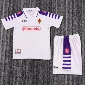 1998-1999 Camiseta de Fútbol Retro Visitante Fiorentina Calidad Tailandesa Talla Infantil