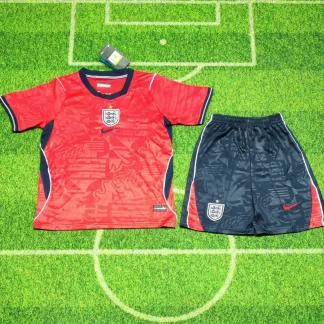Camiseta de Fútbol Visitante de Inglaterra 2026 1:1 Calidad Tailandesa Talla Infantil