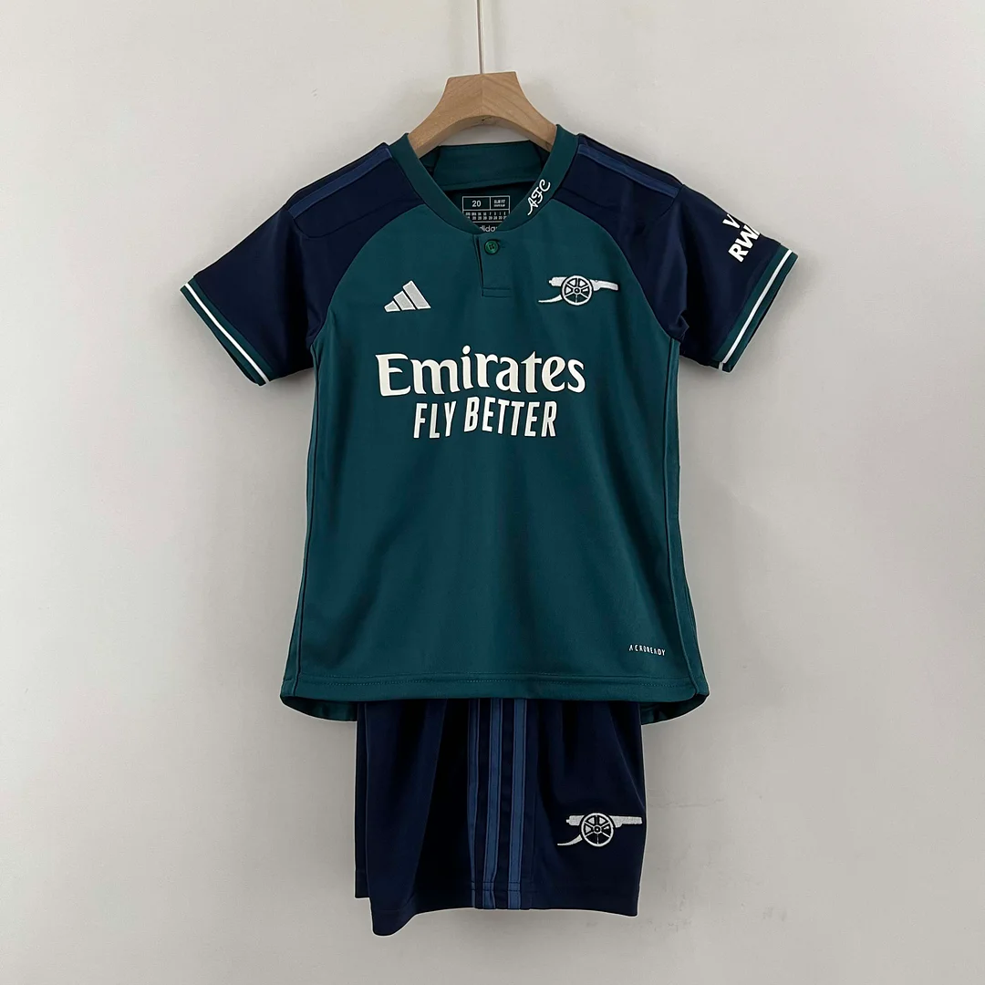 Camiseta de fútbol infantil 2023/2024 Arsenal Tercera Visitante