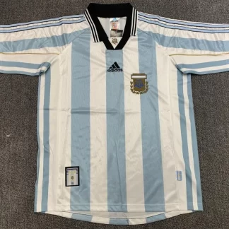 Camiseta Retro Selección Argentina Local 1998 Calidad Tailandesa