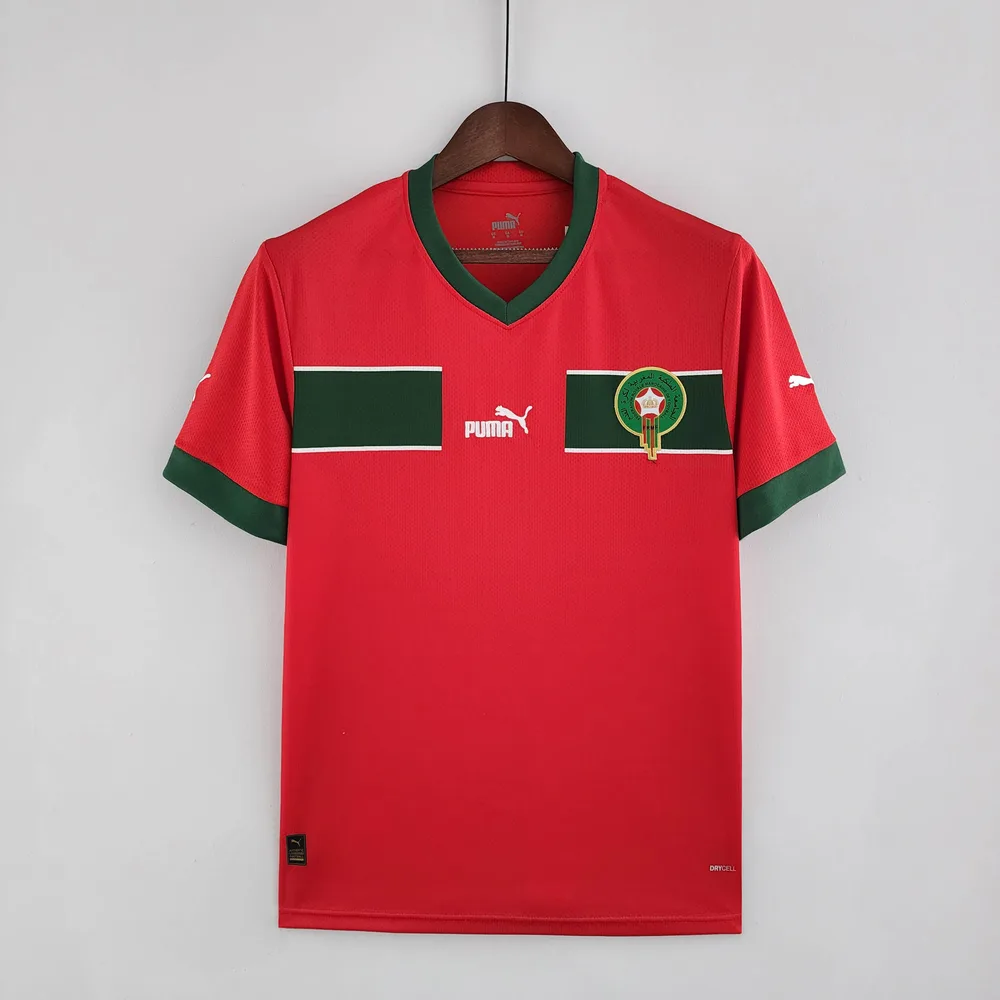 Camiseta local de la Selección de Marruecos para la Copa Mundial de la FIFA 2022