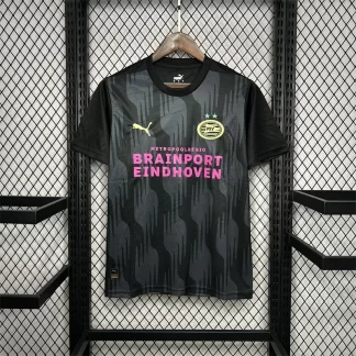 2024/2025 Jersey de Pretemporada Negro Eindhoven Calidad Tailandesa