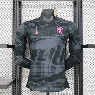 Camiseta de Fútbol Tercera Visitante de Manga Larga 2024/2025 del Chelsea Versión Jugador Calidad Tailandesa