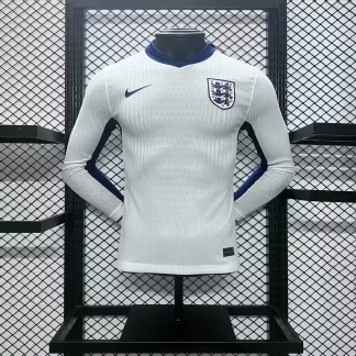 Camiseta de Fútbol Local de Manga Larga de Inglaterra Versión Jugador 2024-2025