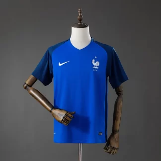 2016 Retro Francia Local Camiseta AAA calidad aficionado