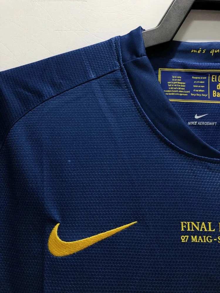 Camiseta de Fútbol Retro Local Champions League 2008/2009 Barcelona Calidad Thai