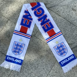 Bufanda Aficionado Inglaterra Mundial 2026 Blanca