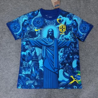 2025/2026 Camiseta de Fútbol Azul Diosa de Brasil Calidad Tailandesa