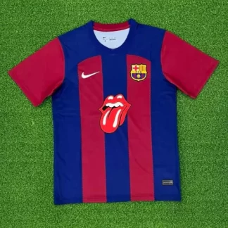 Camiseta de Fútbol Edición Limitada The Rolling Stones de Barcelona 2023/2024 Calidad Tailandesa