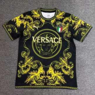 2024/2025 Italia Edición Especial Negro y dorado Camiseta de Fútbol Calidad Tailandesa