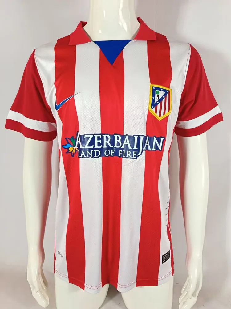 Camiseta de Fútbol Retro Local Atletico Madrid 2013-2014 Calidad Tailandesa
